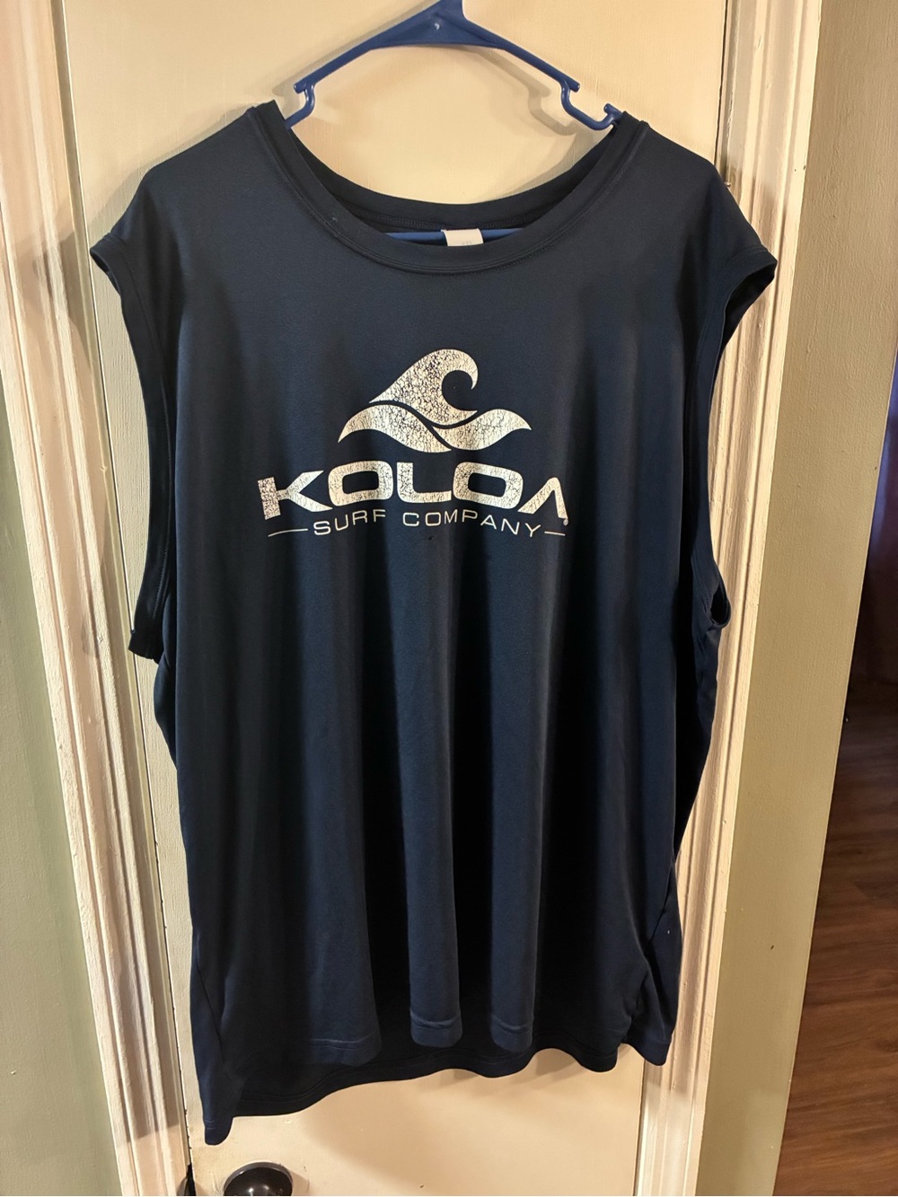 Men’s 3XL Koloa Sleeveless Tank Top Navy Blue 100% Polyester